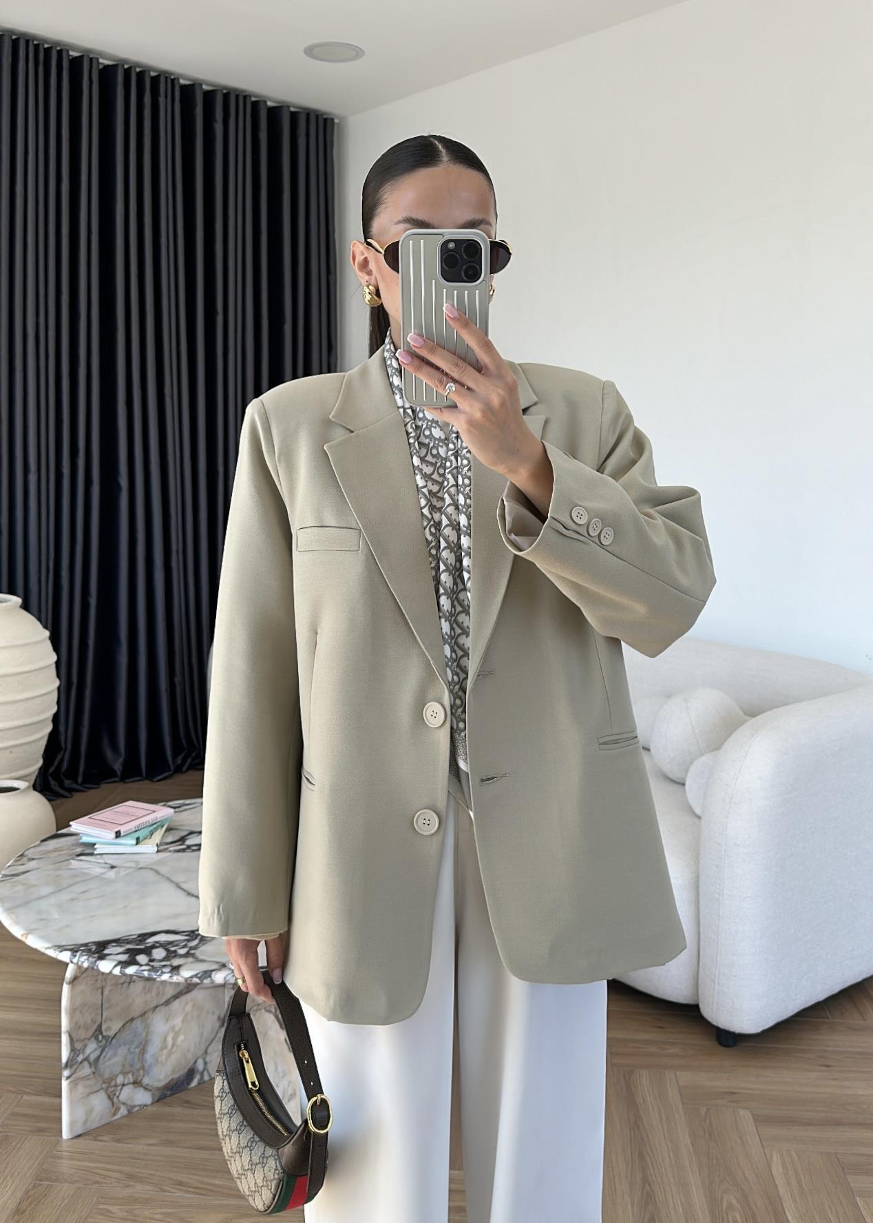 Maya Düz Blazer Ceket