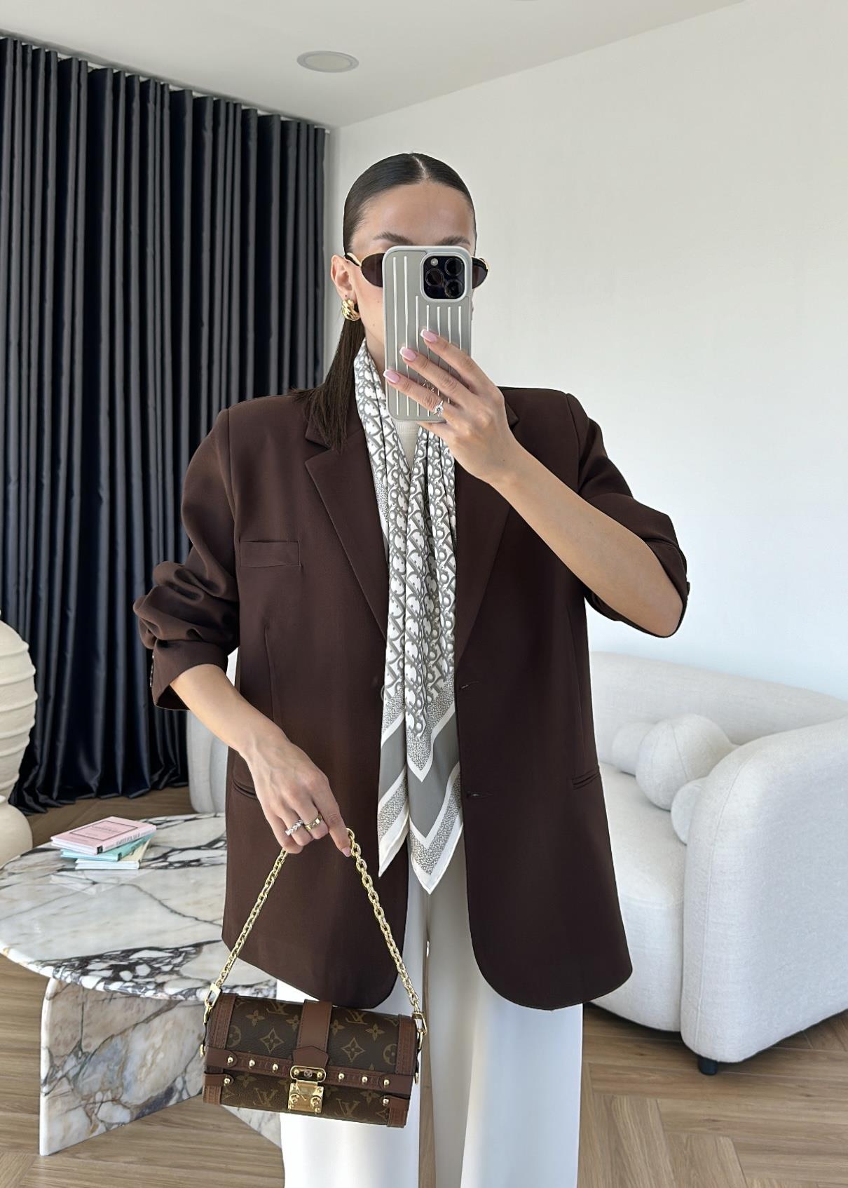 Maya Düz Blazer Ceket