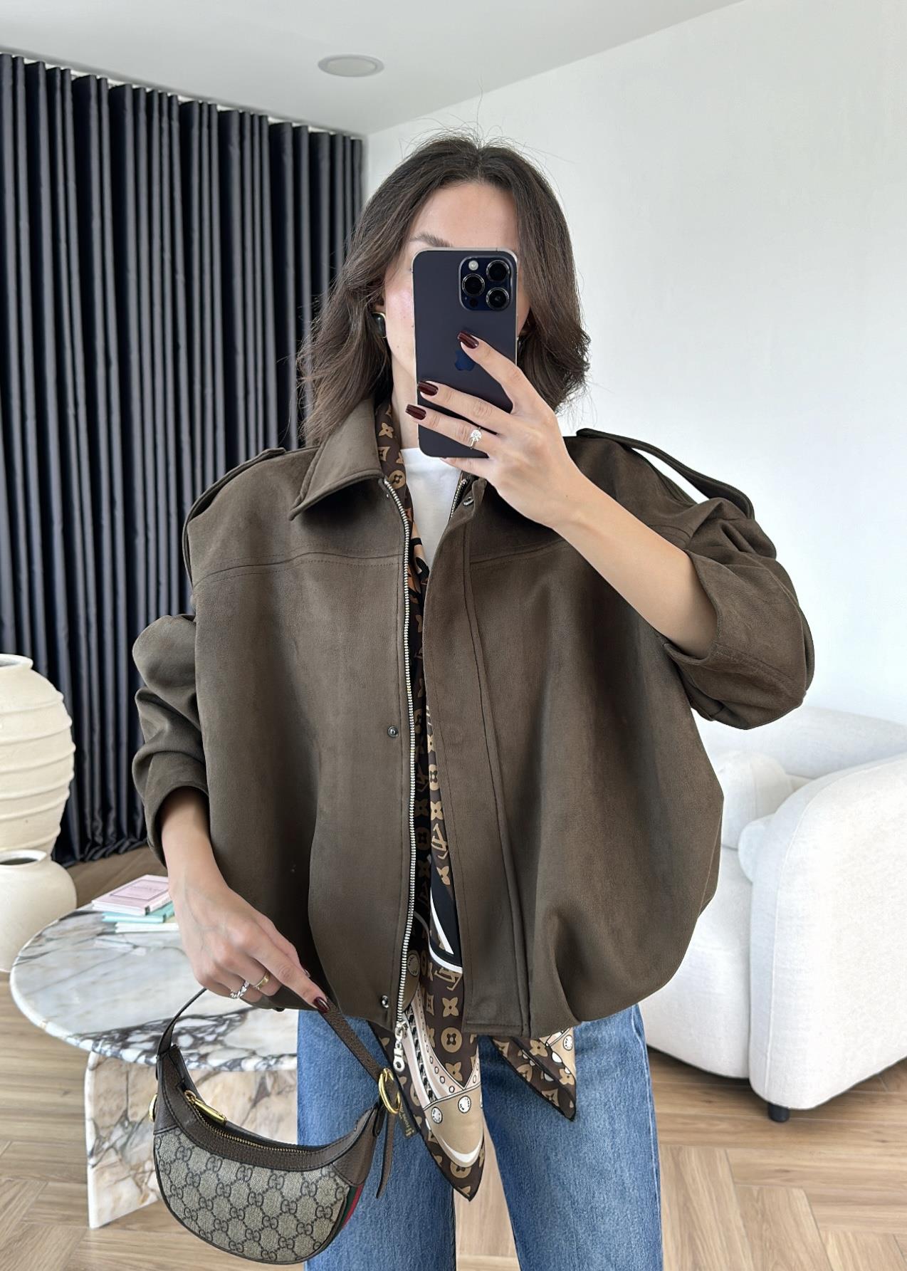 Süet Bomber Ceket