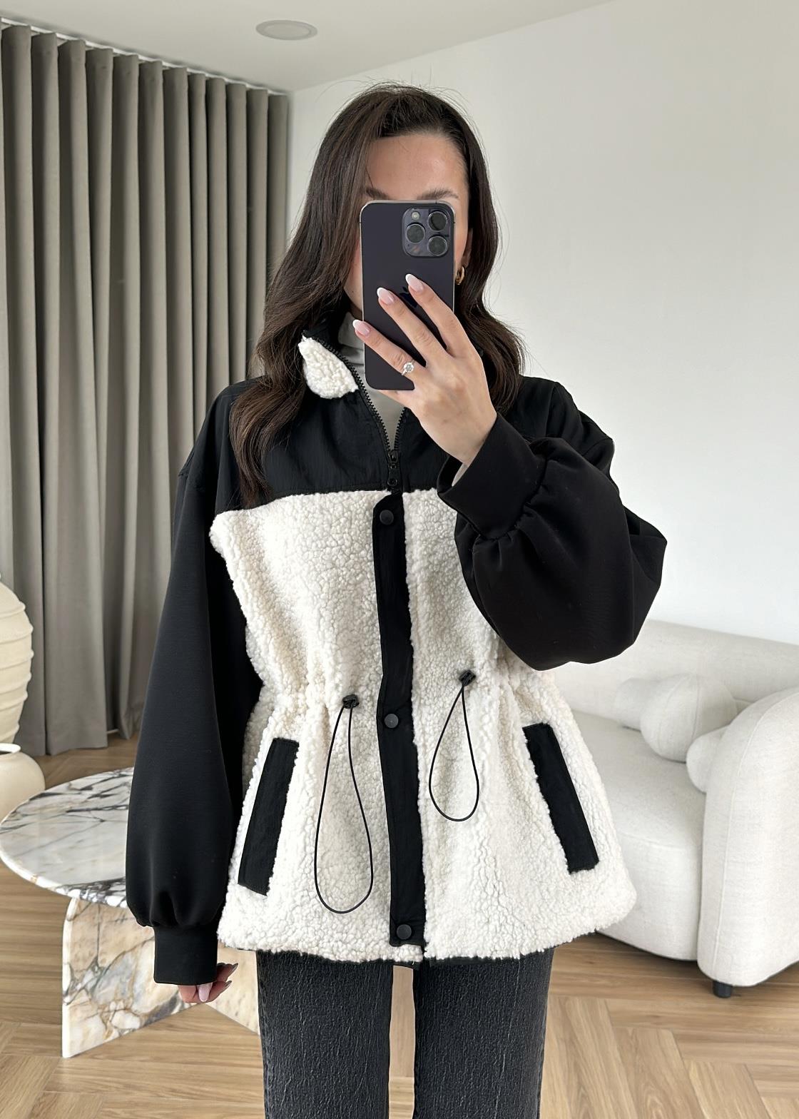 Peluş Garnili Mont