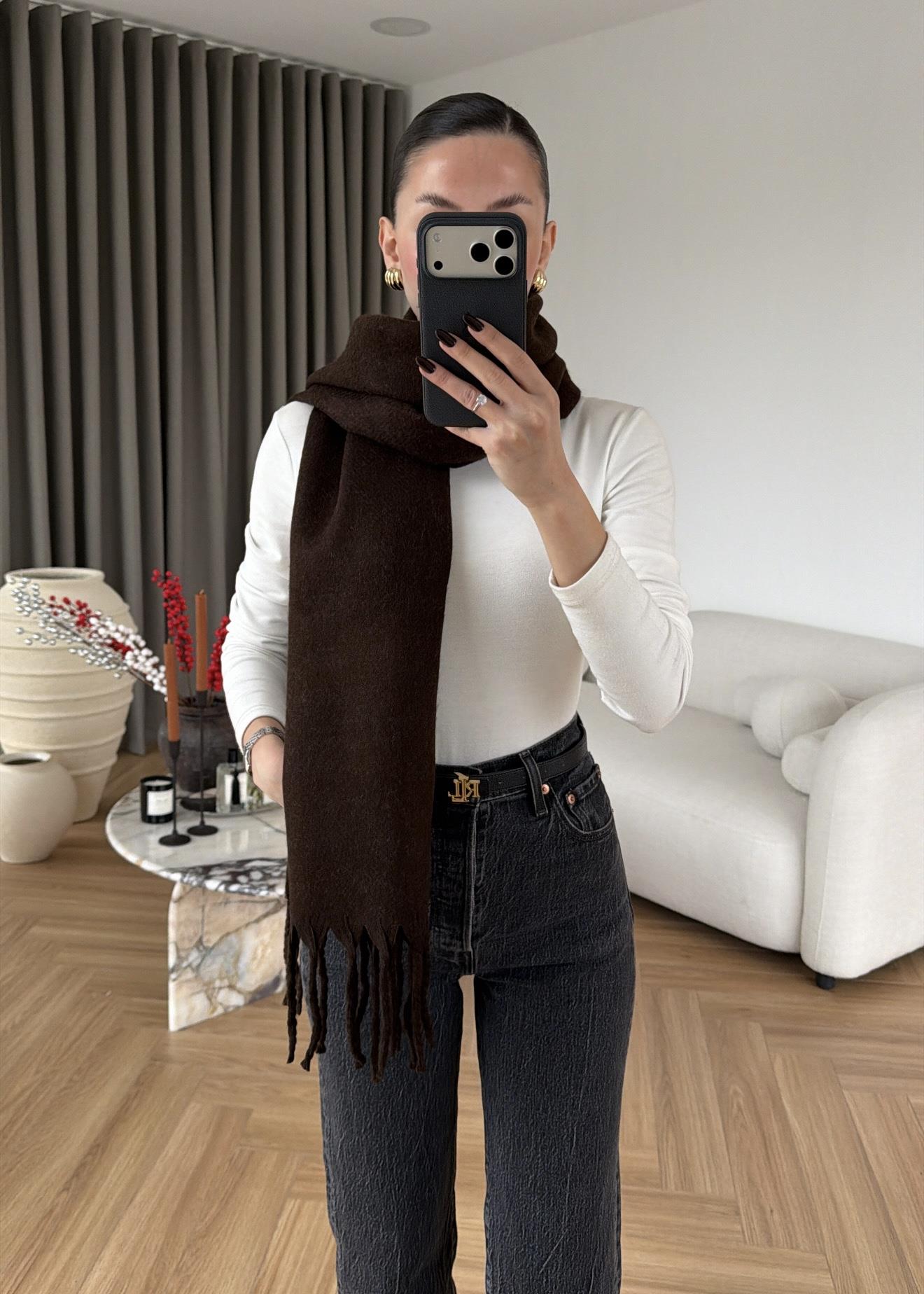 Püsküllü Şardonlu Atkı