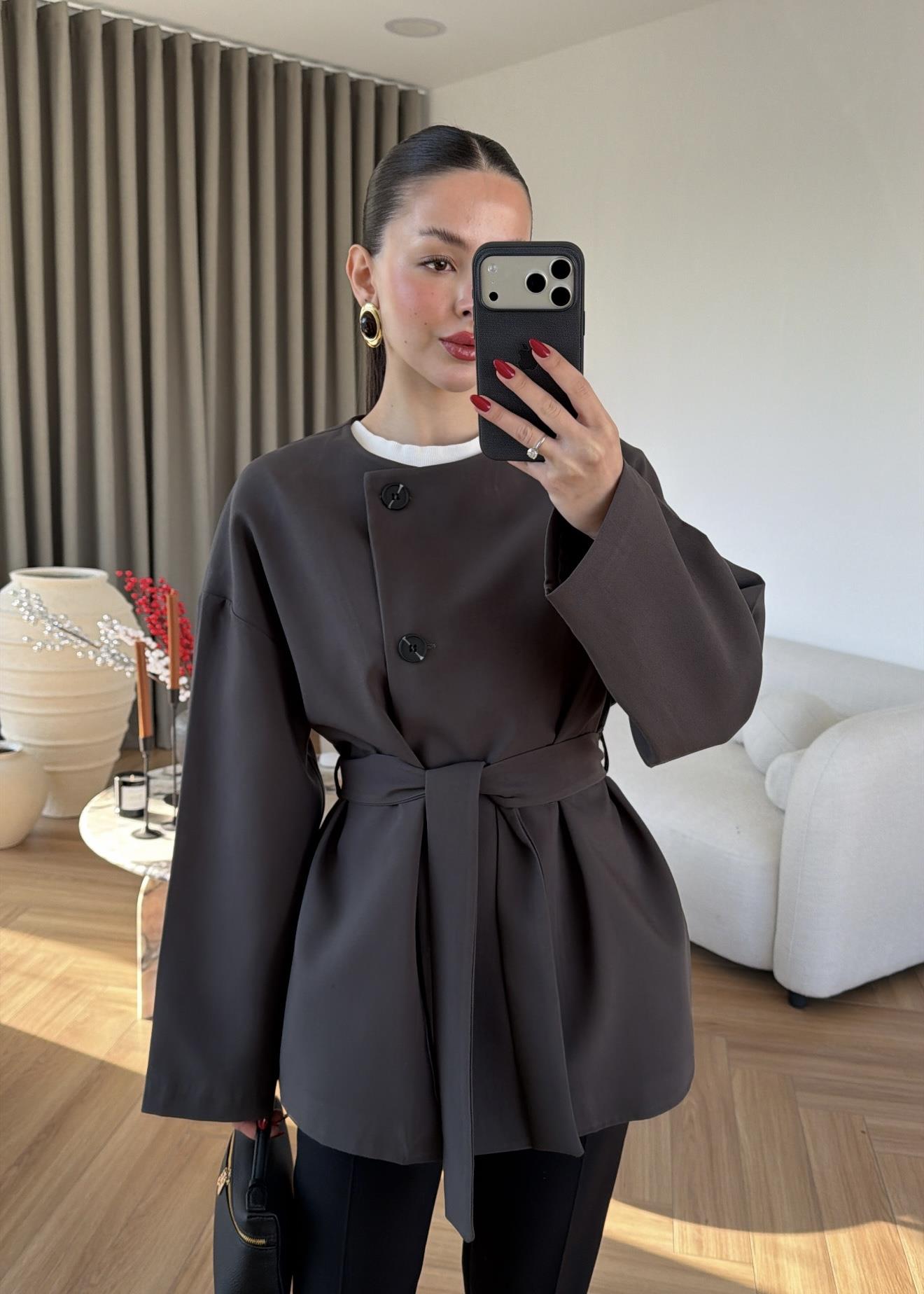 Soft Kemerli Ceket