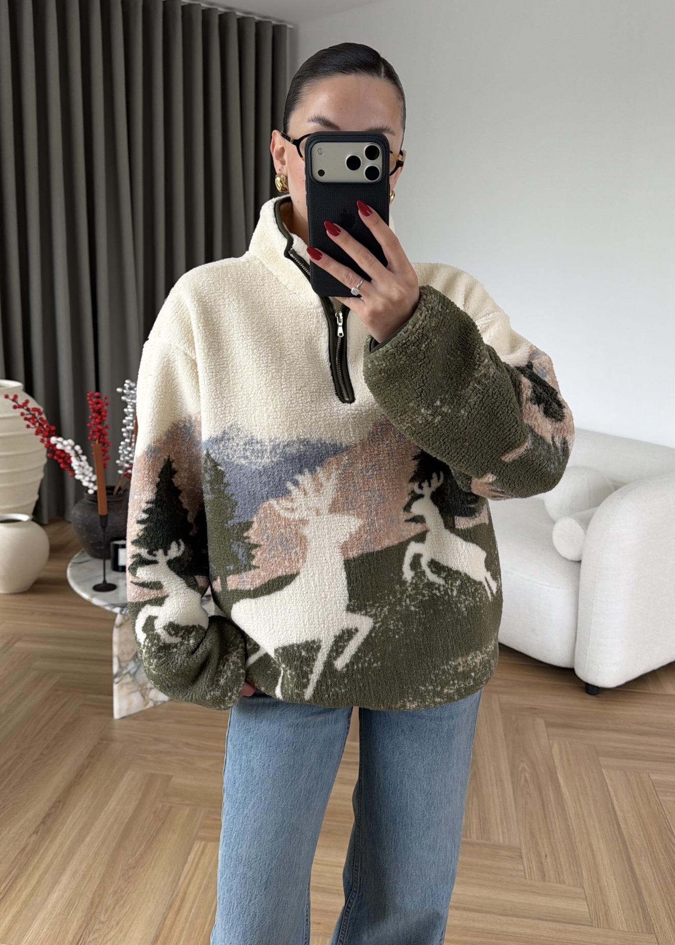 Nodric Peluş Sweatshirt
