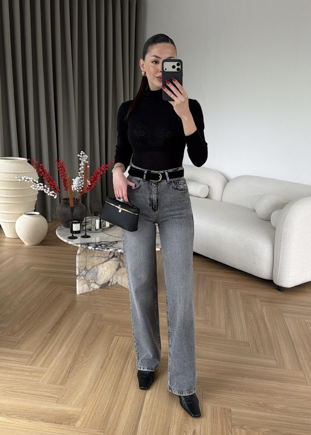 Raven Kemerli Düz Jean