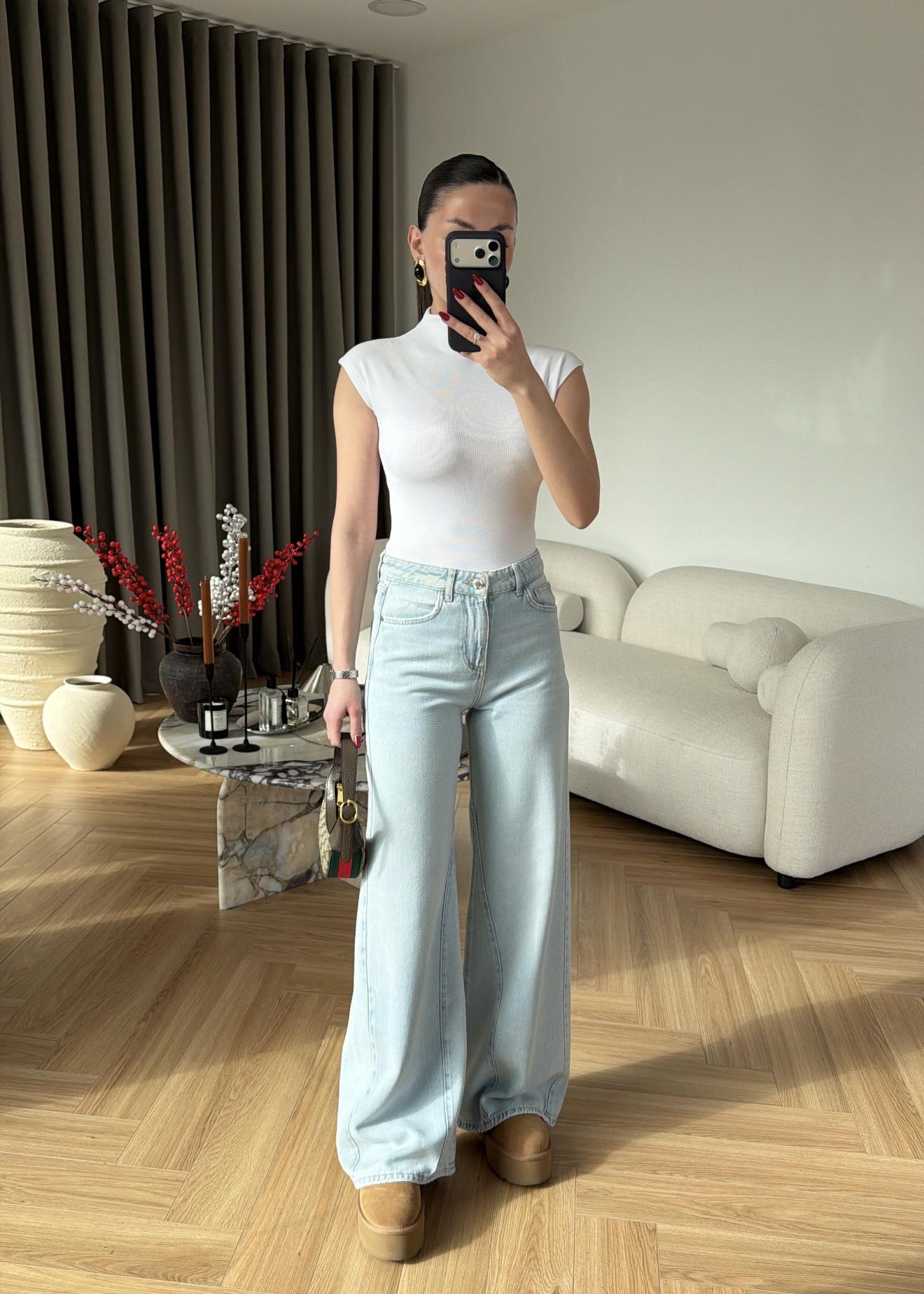 Nexo Geniş Paçalı Jean
