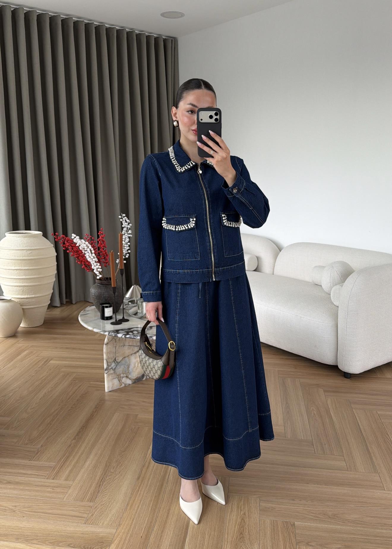 İncili Denim Takım