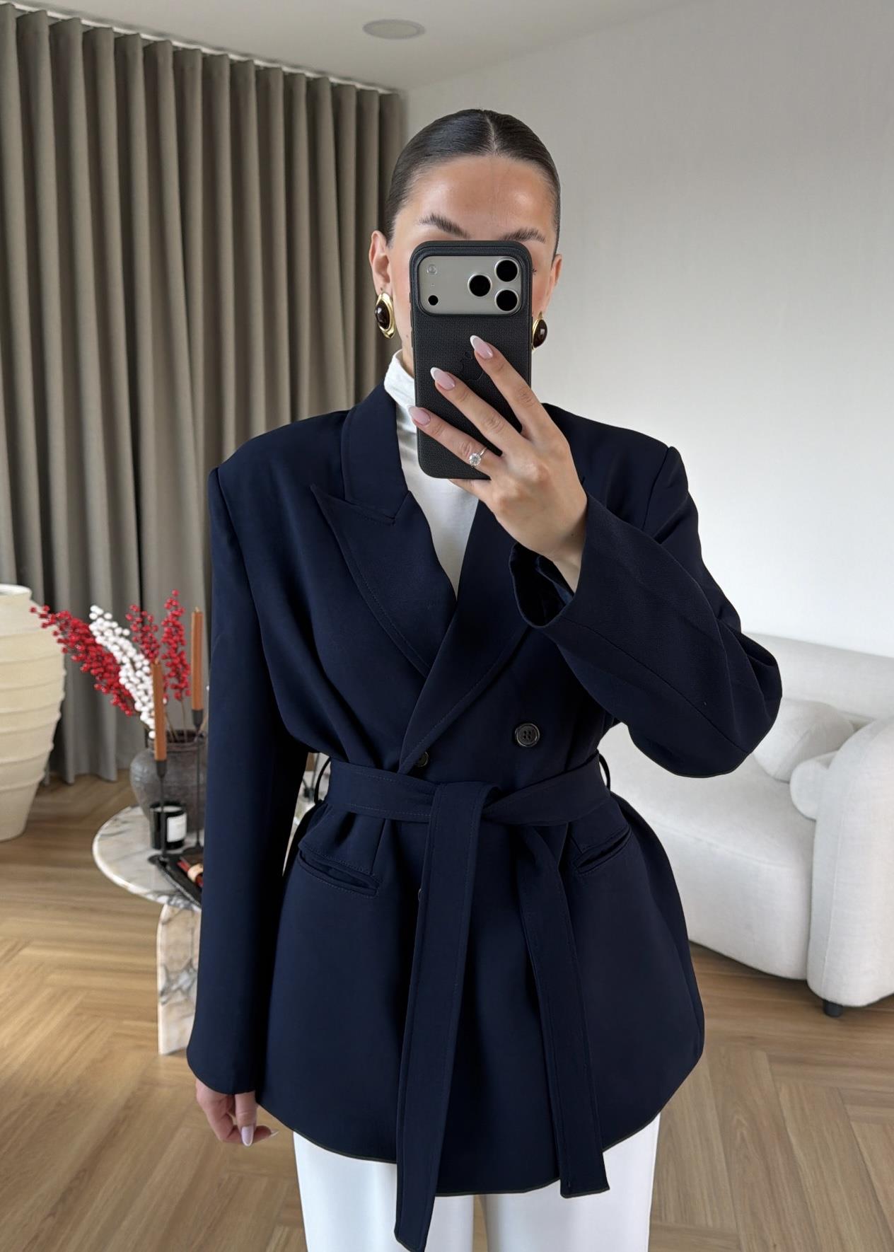 Clara Bağlamalı Ceket