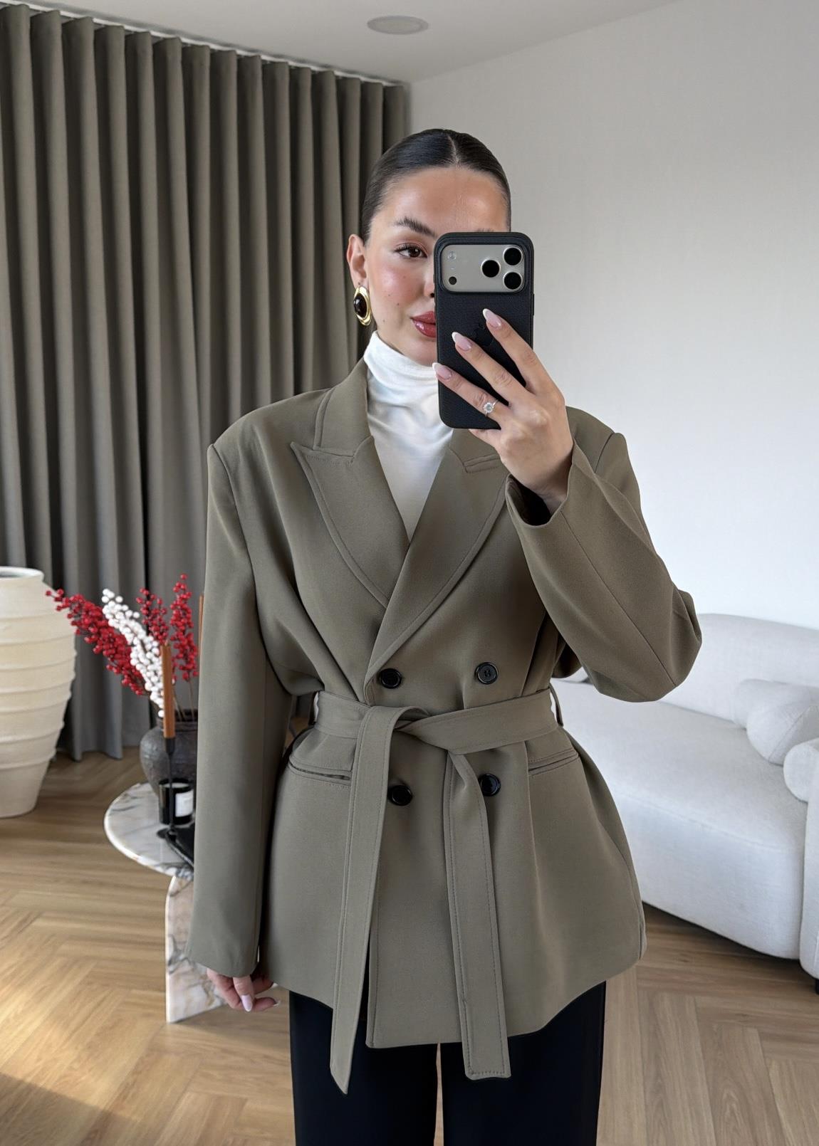 Clara Bağlamalı Ceket