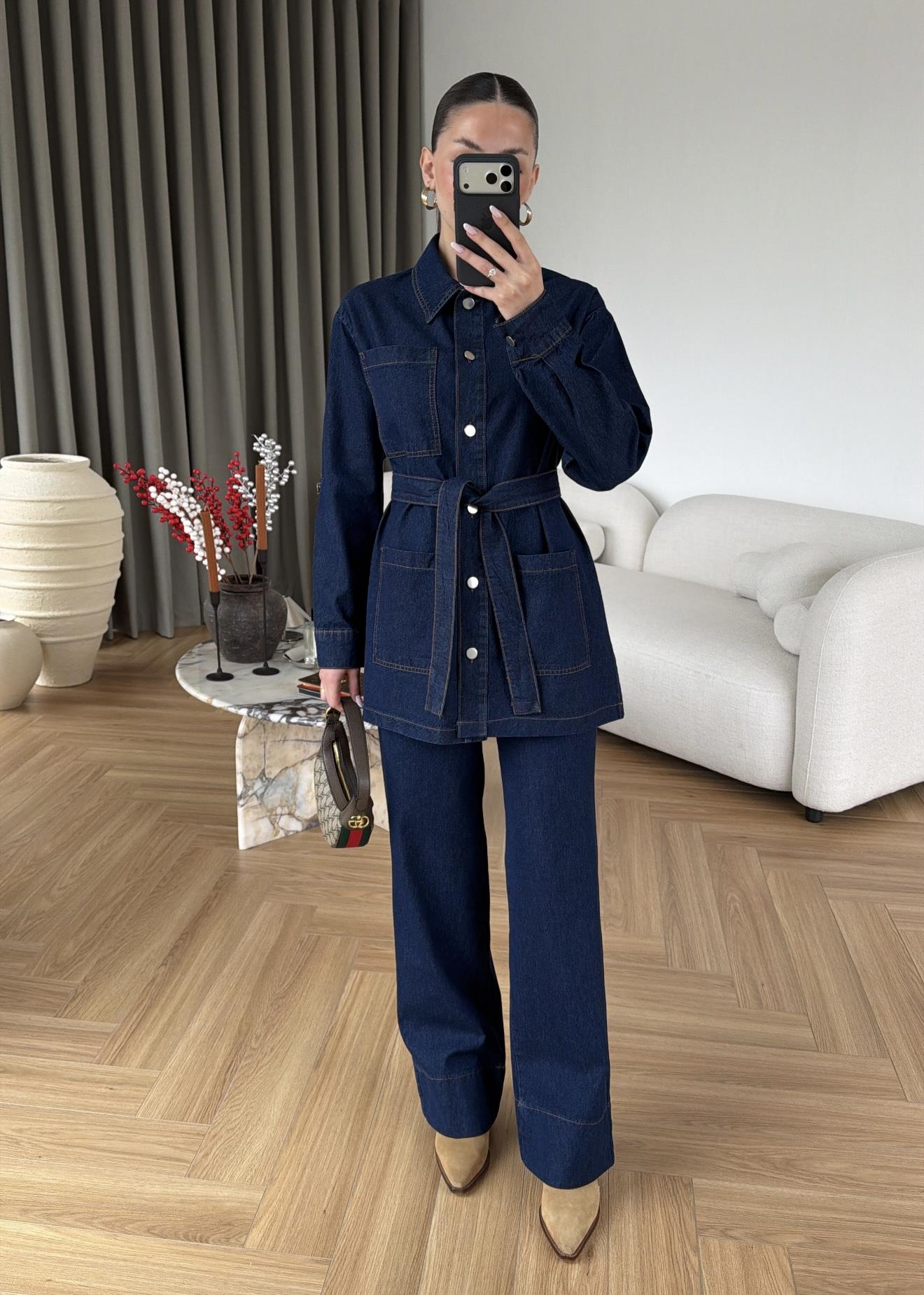 Rebeca Denim Takım