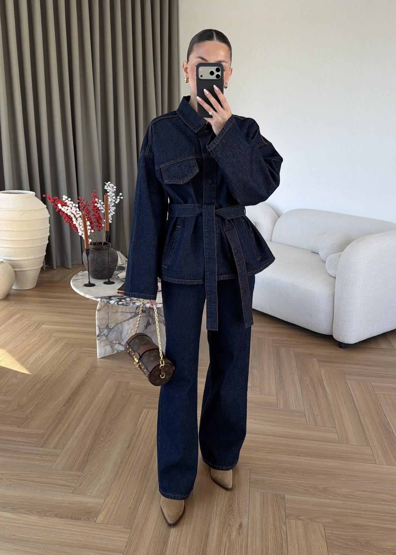 Elena İkili Denim Takım