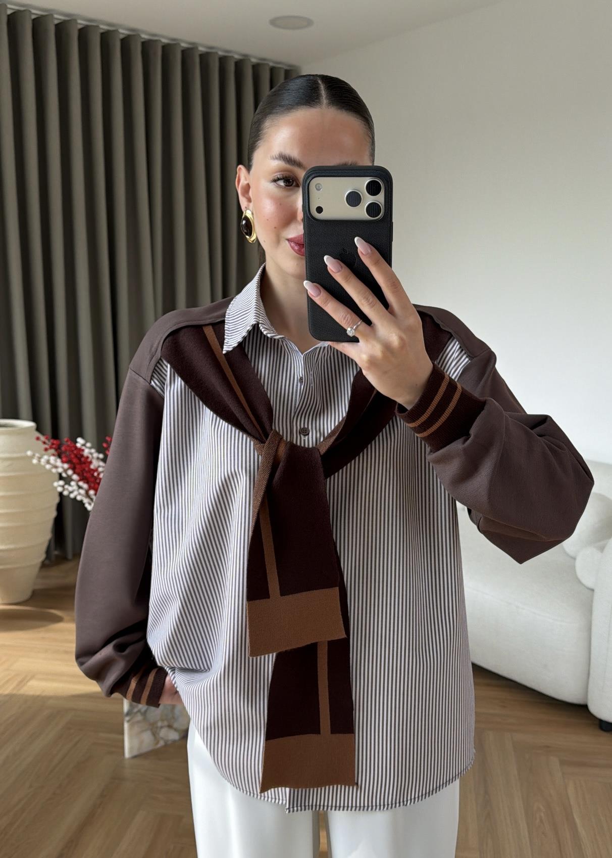 Mia Çift Parçalı Modal Gömlek