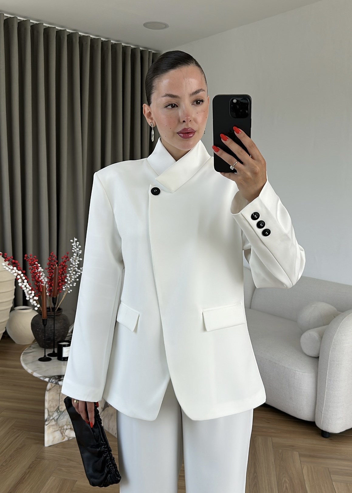 Dik Yaka Blazer Ceket