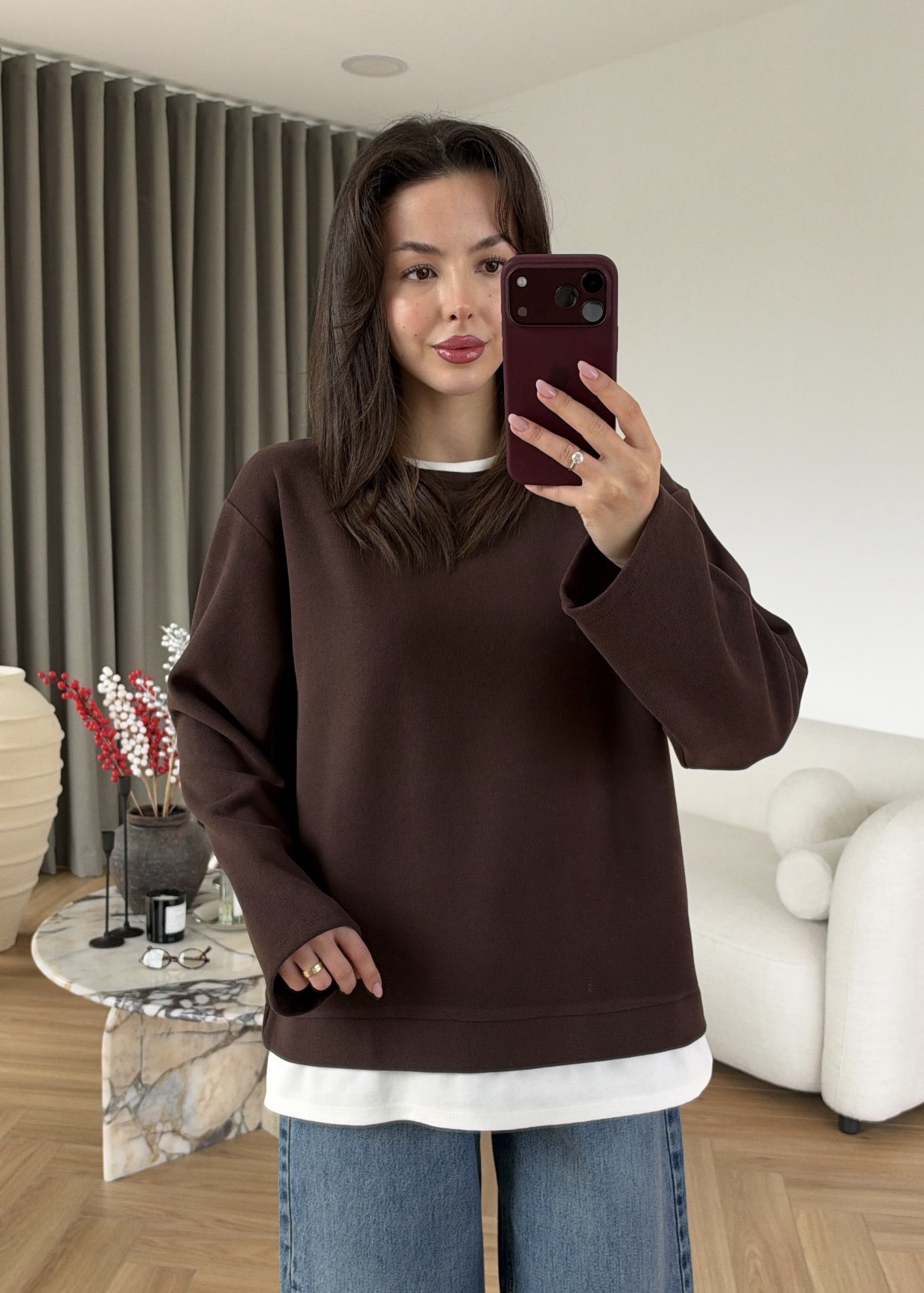 Tişört Detaylı Sweat