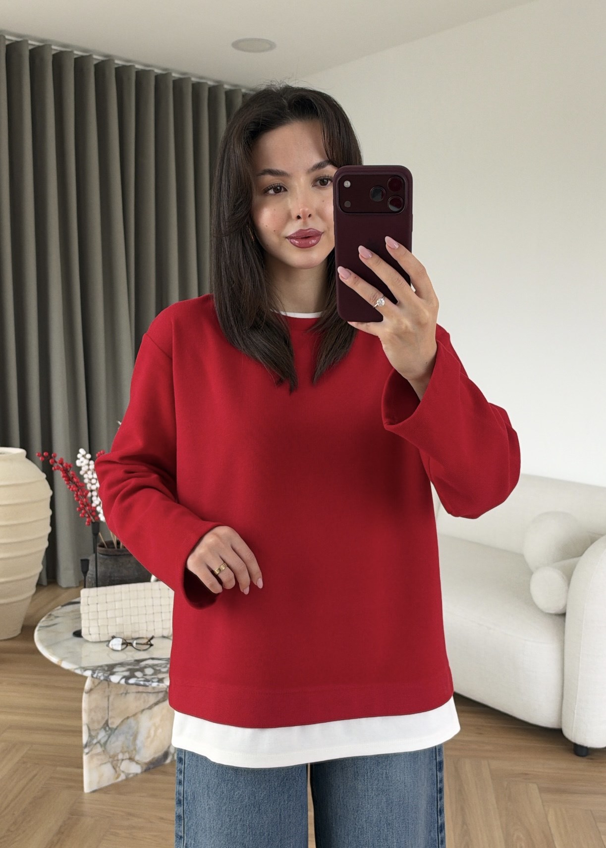 Tişört Detaylı Sweat