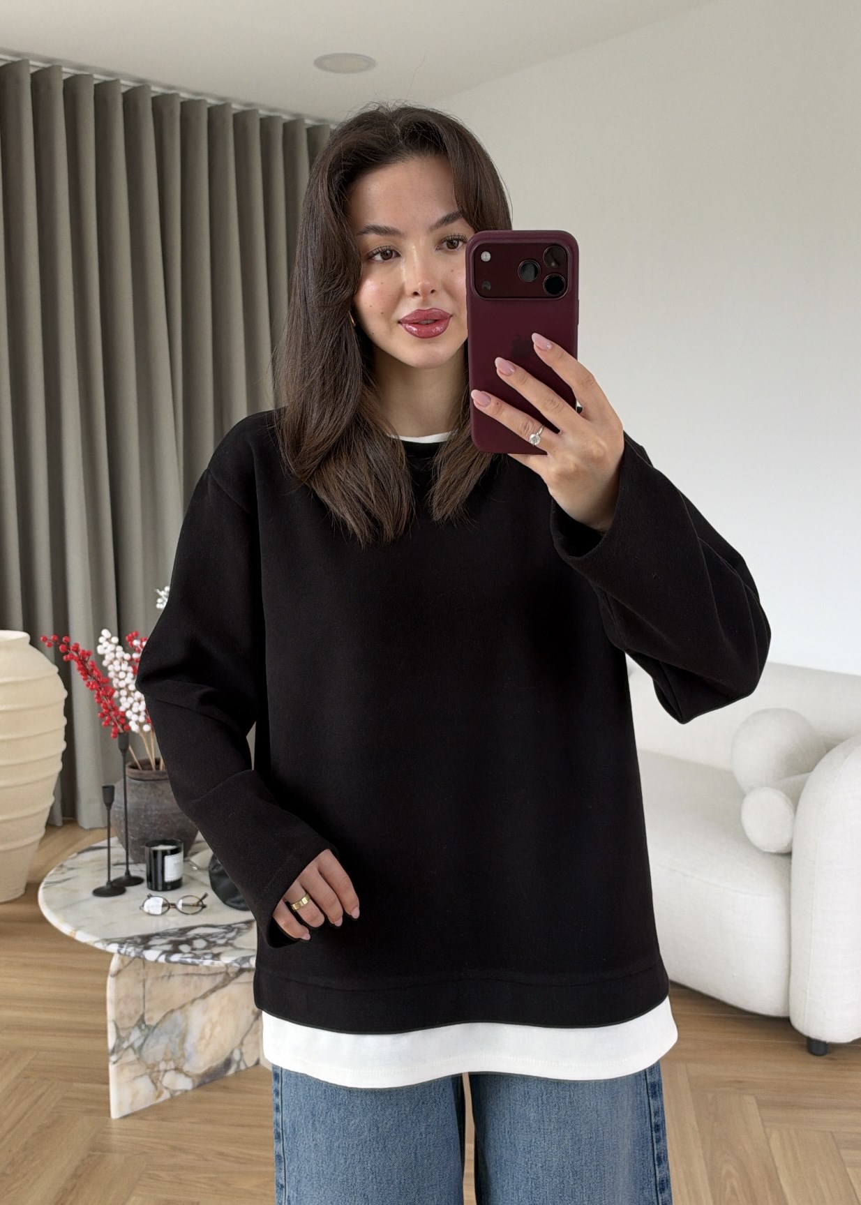 Tişört Detaylı Sweat
