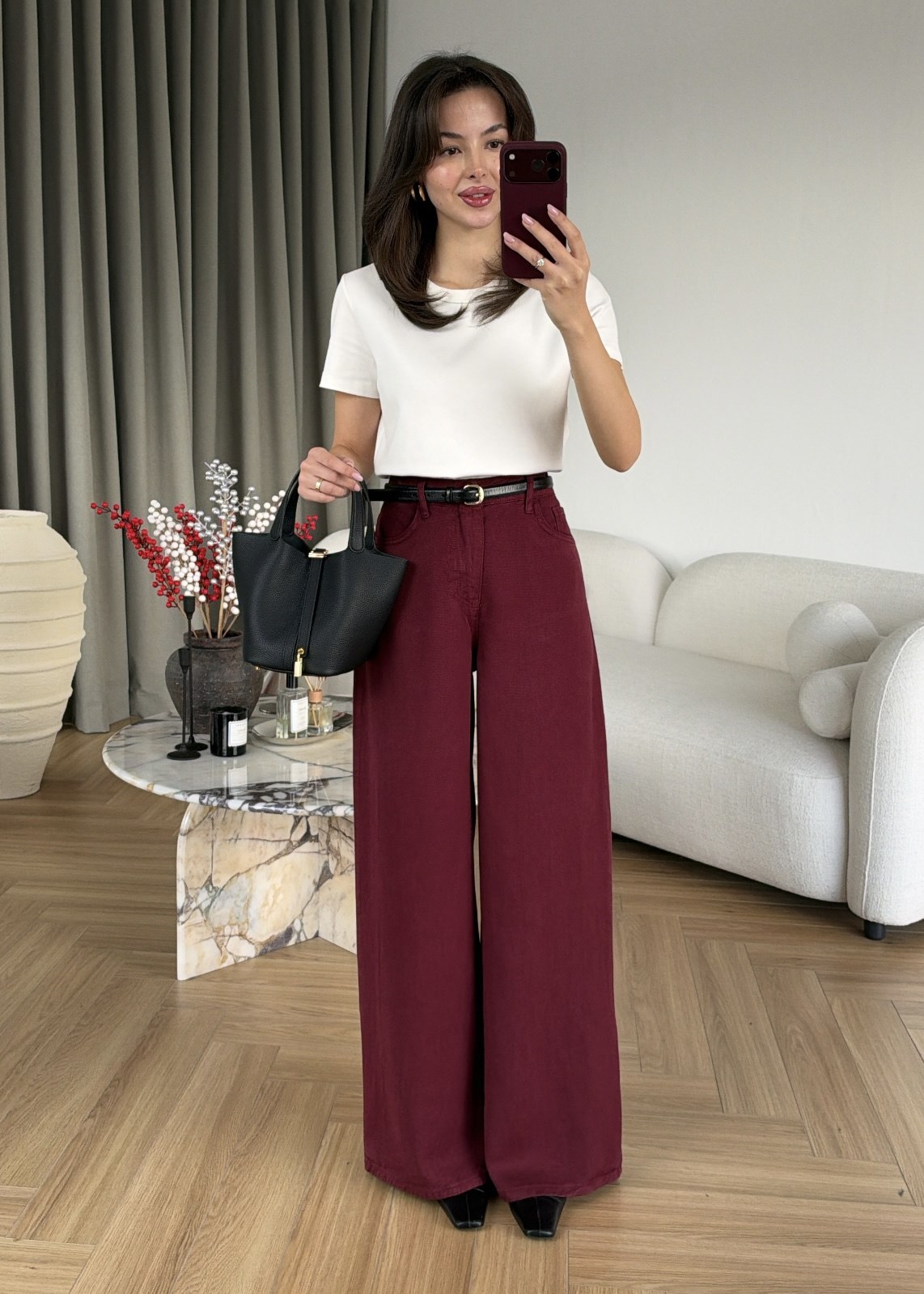 Beli Lastikli Tensel Karışımlı Jean