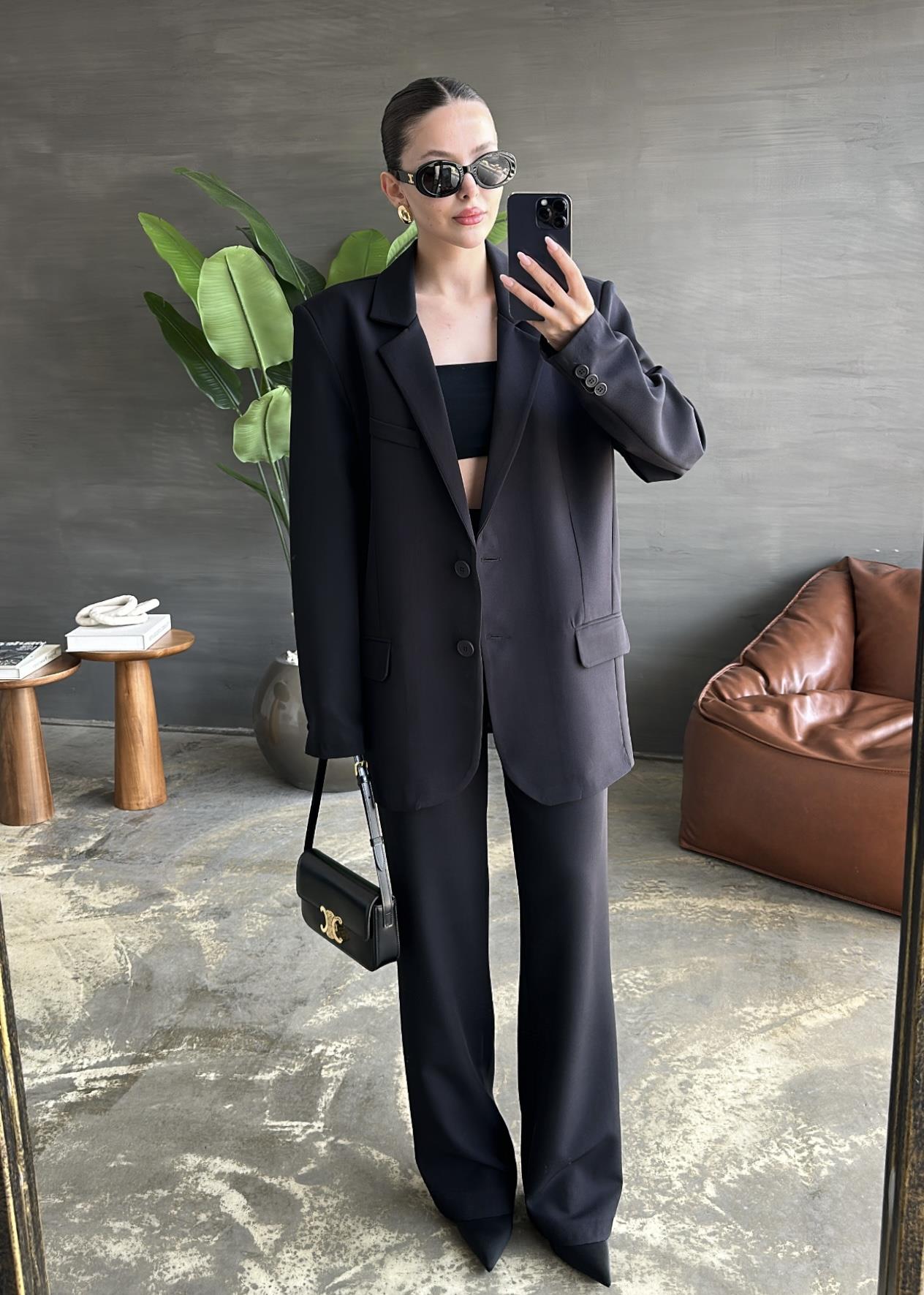 Straight Fit Pantolonlu Takım