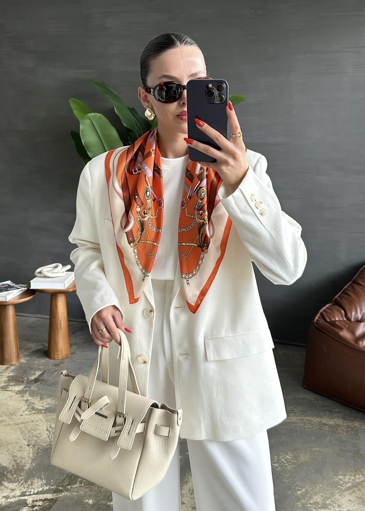 Linen İki Düğmeli Ceket