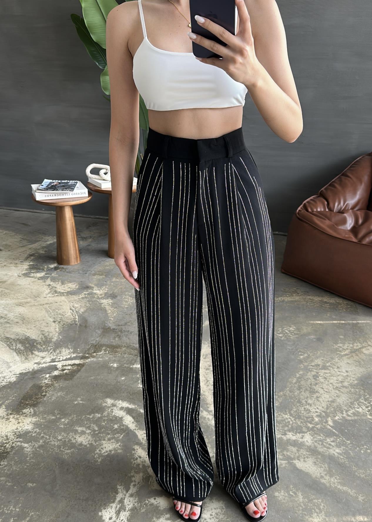 Premium Taşlı Pantolon