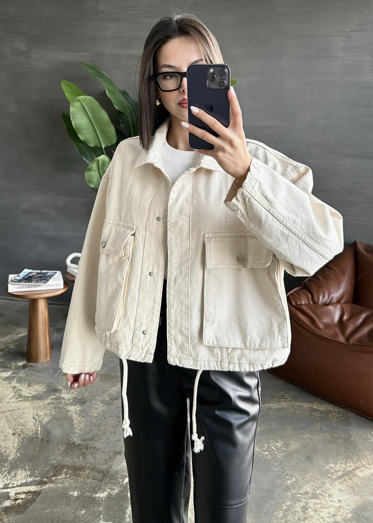 Körük Cepli Dilvin Denim Ceket