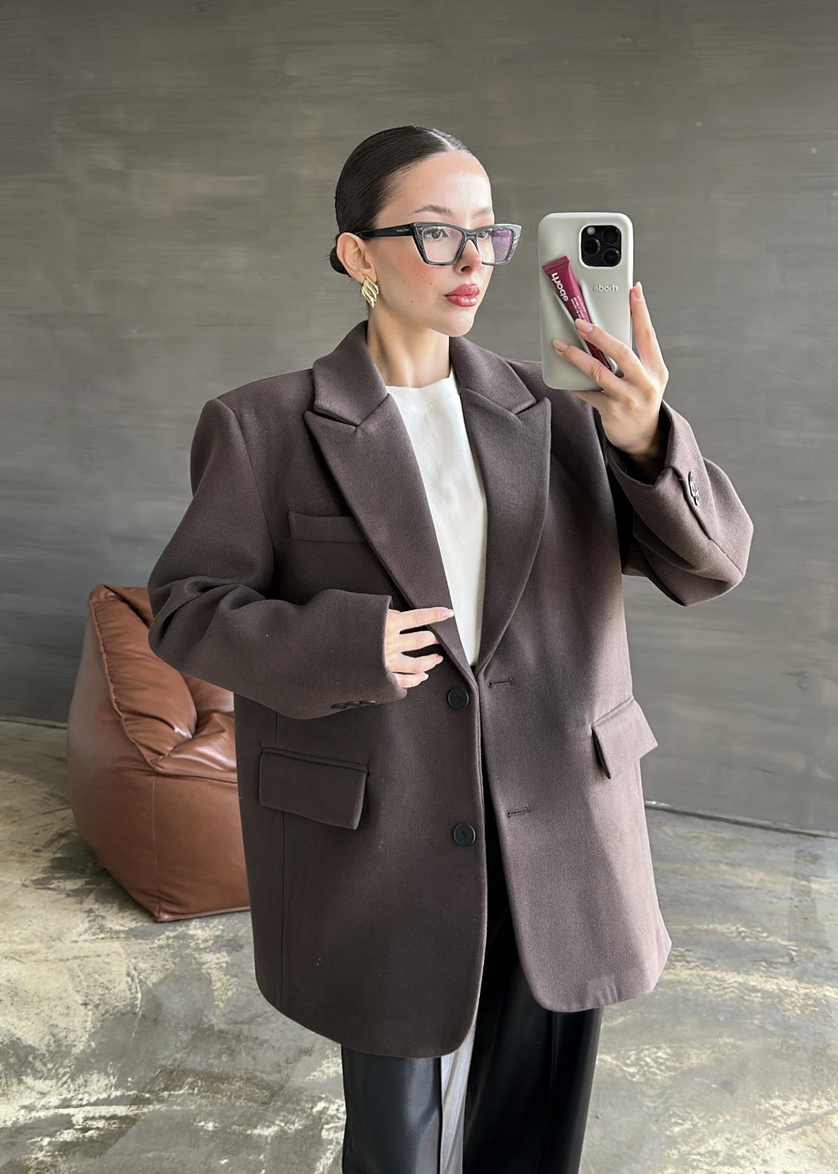 Oslo Kaşe Oversize Ceket