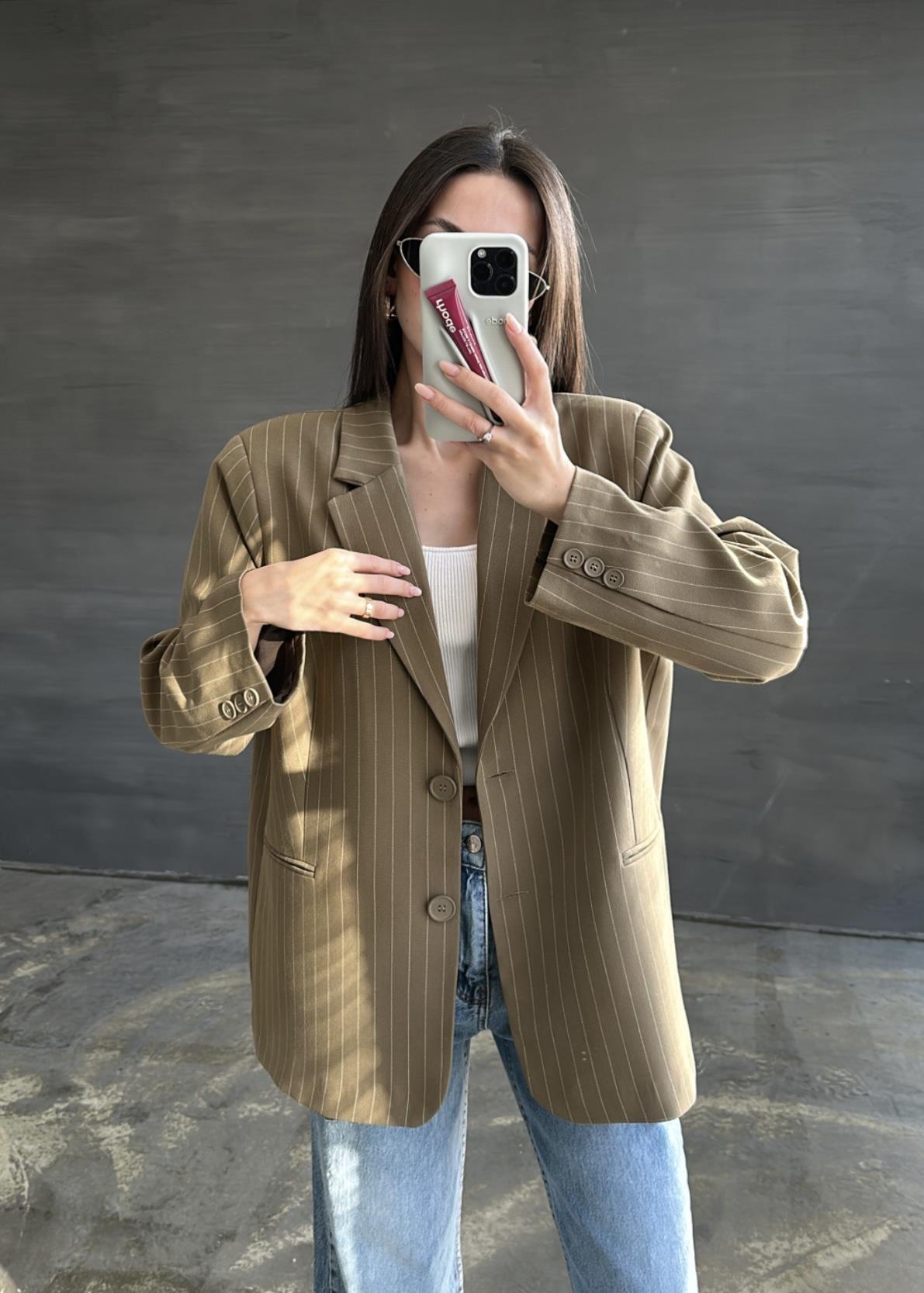 Çizgili Premium Blazer