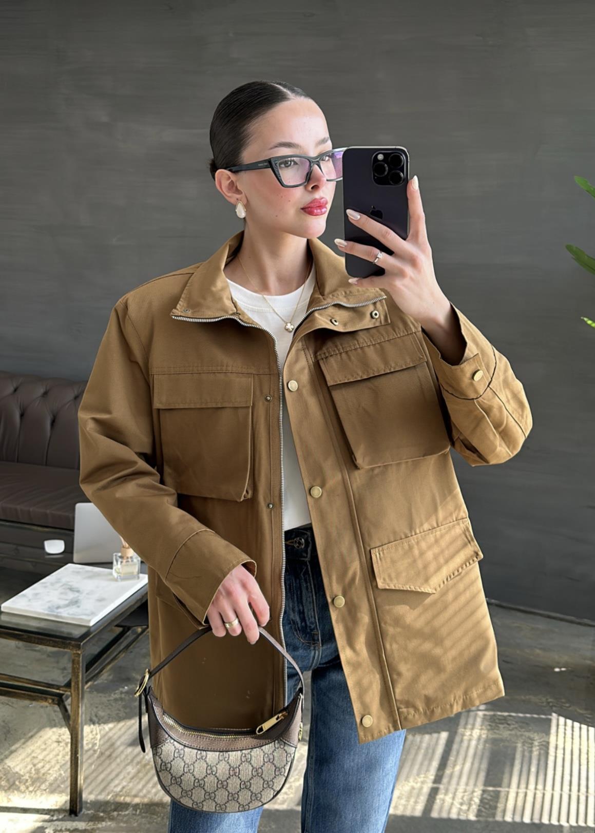 Kapak Cepli Parka Trençkot