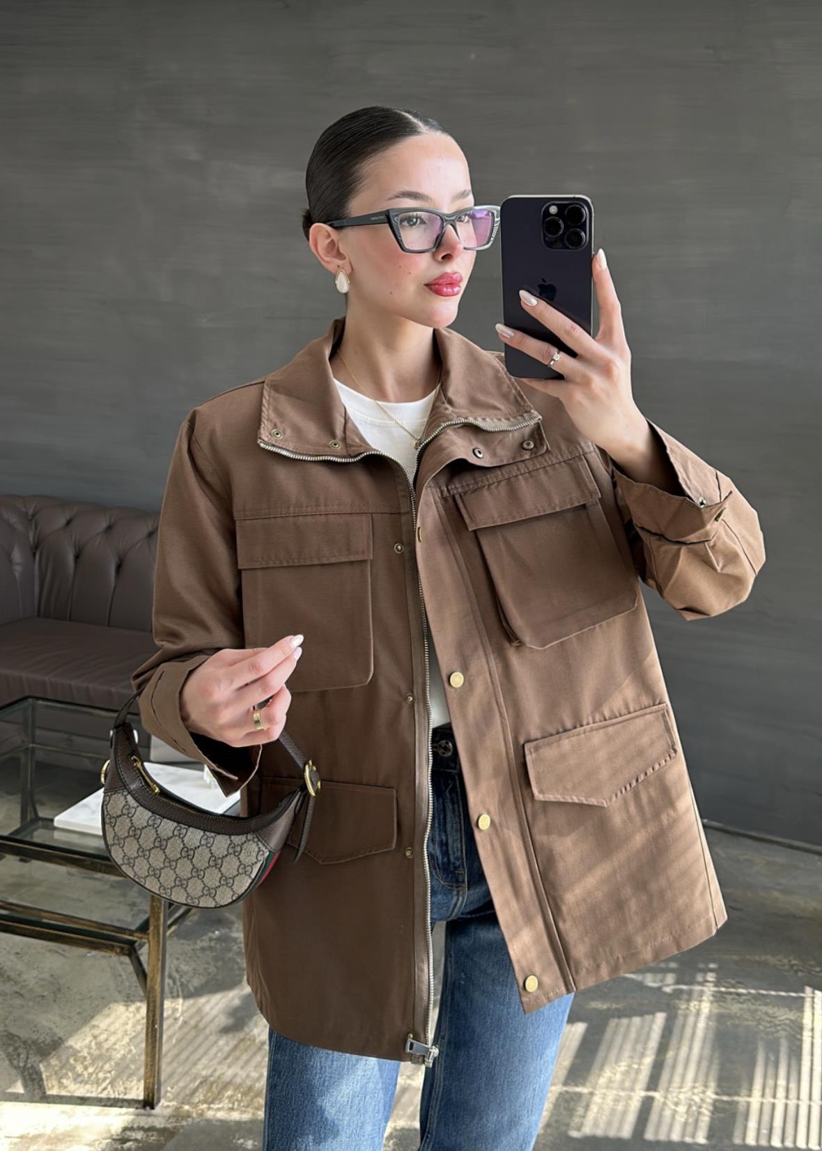 Kapak Cepli Parka Trençkot
